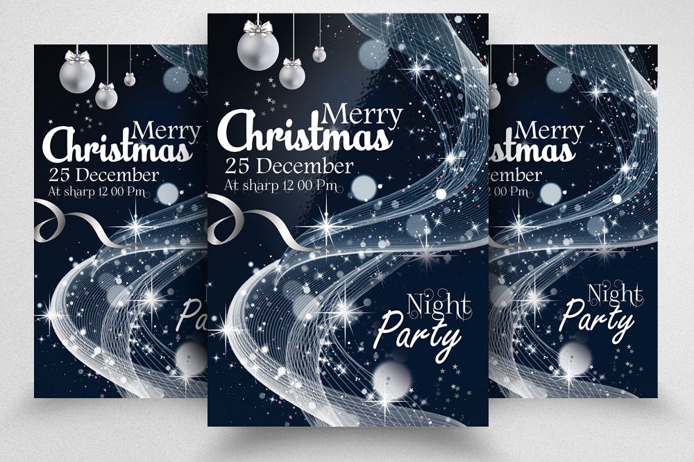 Christmas Greeting Flyer/Poster Template example image 1
