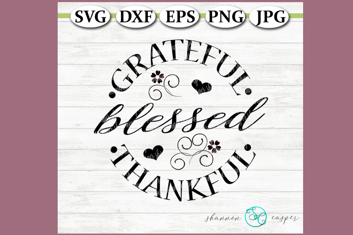 Grateful Blessed Thankful example image 1