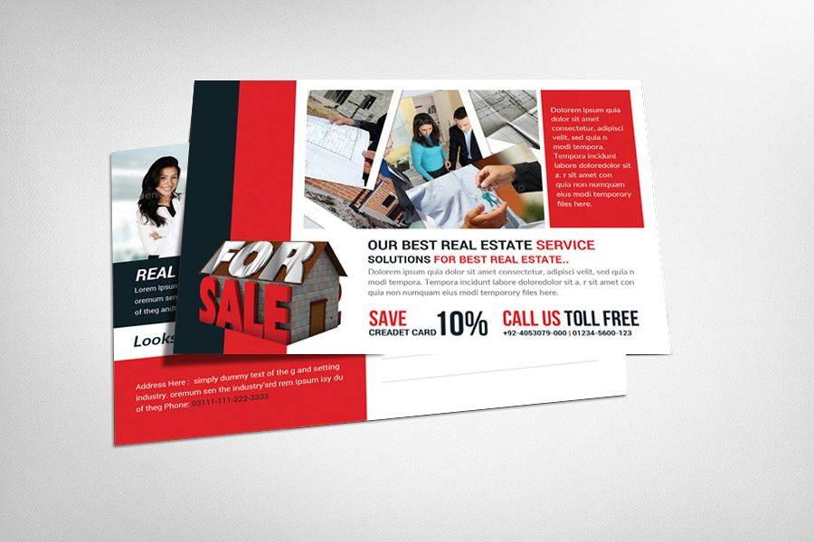 Real Estate Postcard Template example image 1