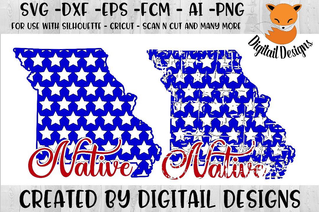 Missouri State SVG - png - eps - dxf - ai - fcm - example image 1