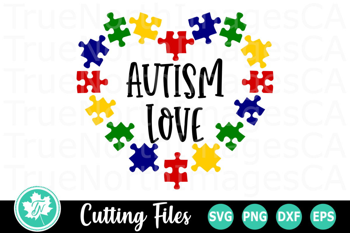 Download Autism Love Puzzle Heart - An Autism Awareness SVG Cut File (247871) | Cut Files | Design Bundles