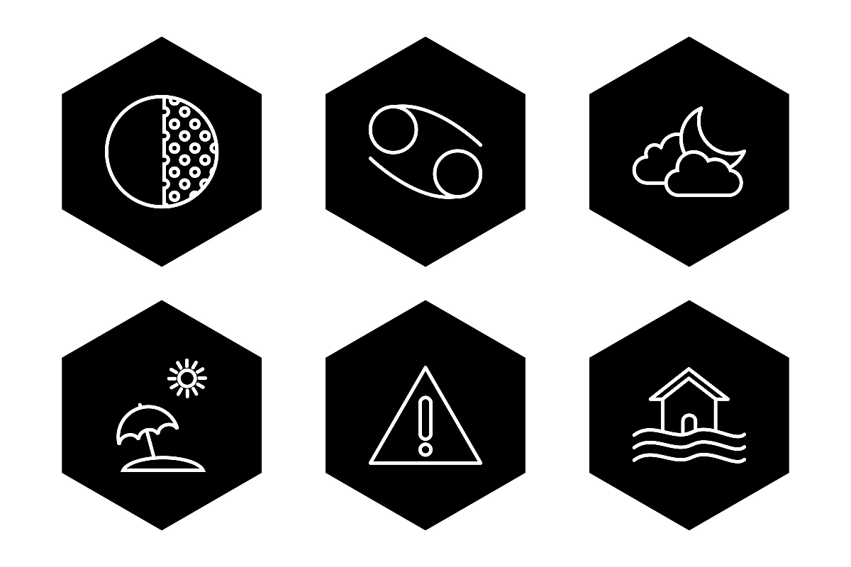 Set Of Weather And Season Icons example image 1