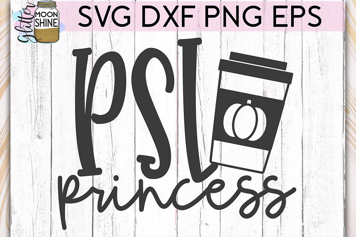 PSL Princess SVG DXF PNG EPS Cutting Files example image 1