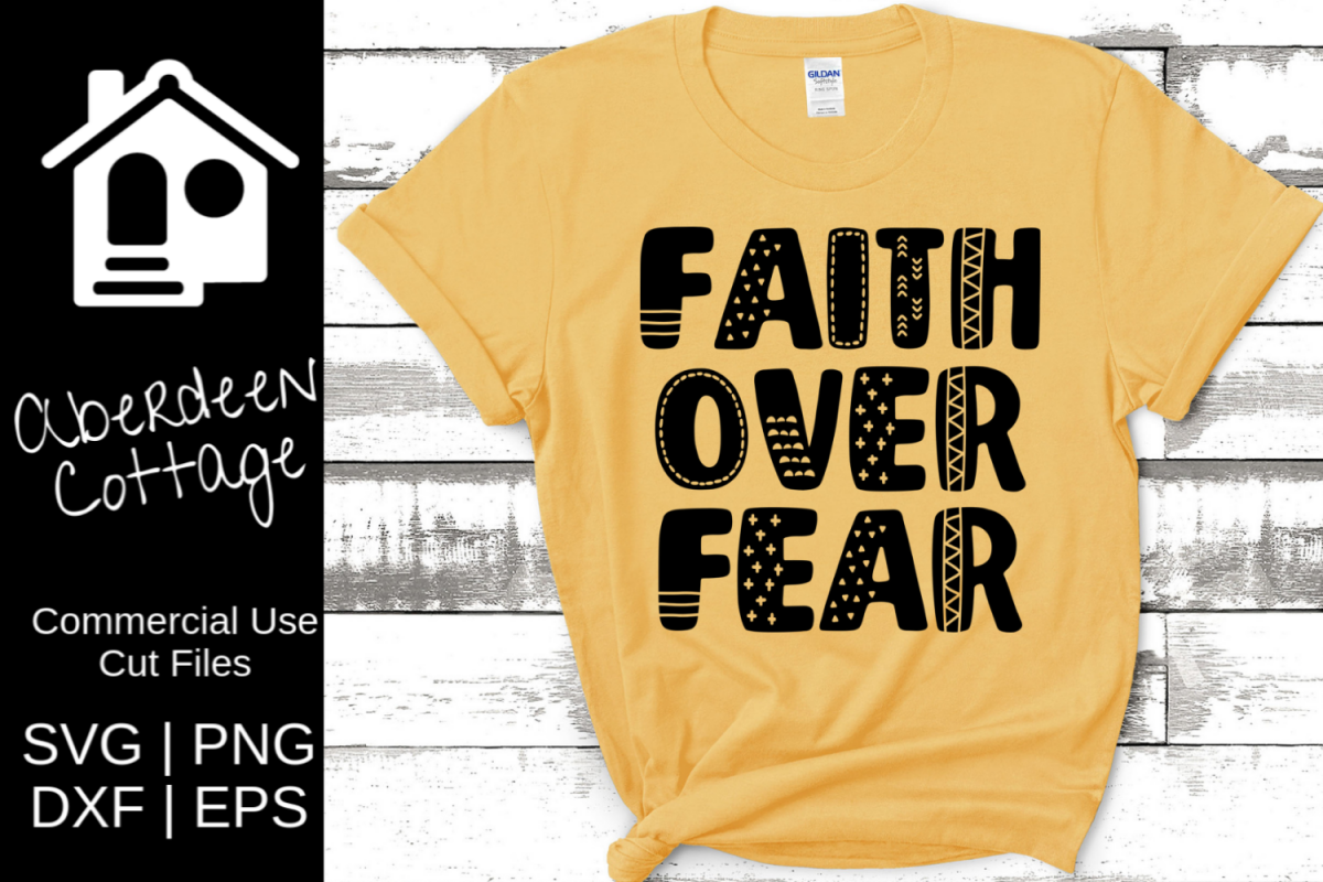 Faith Over Fear SVG example image 1