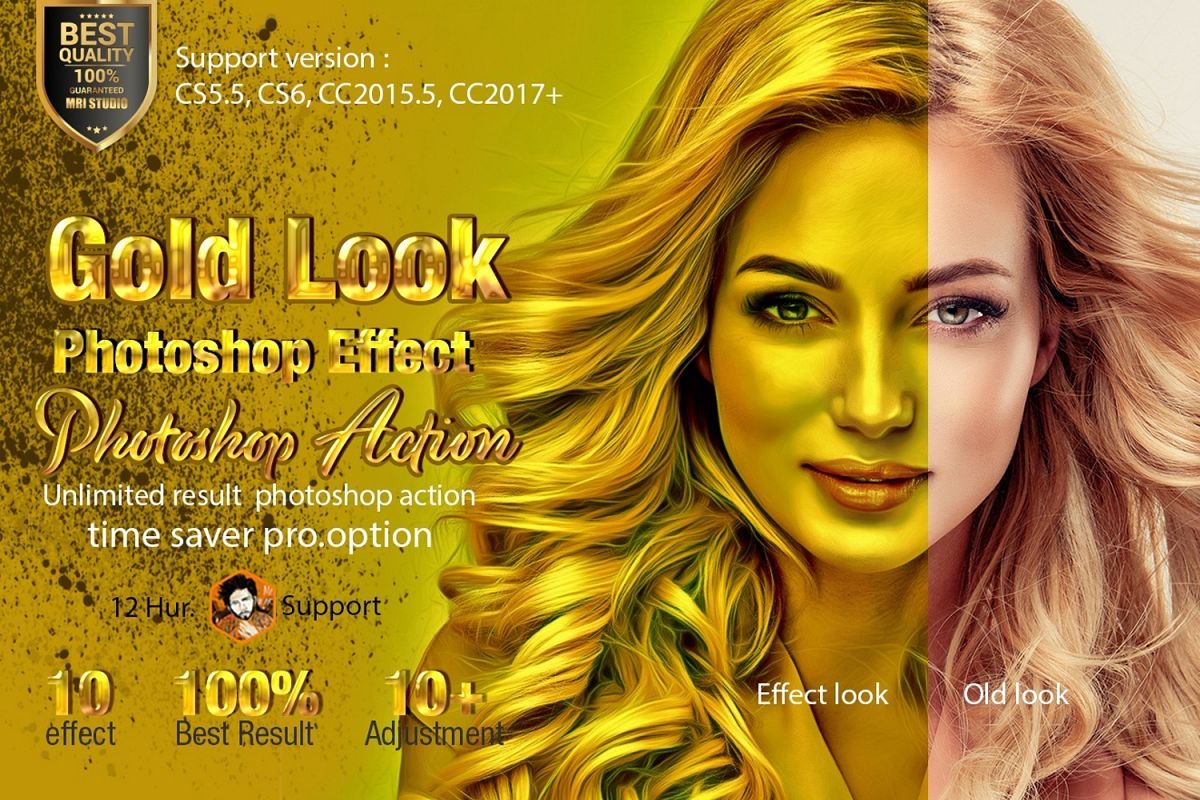 Gold Look Photoshop Effect example image 1
