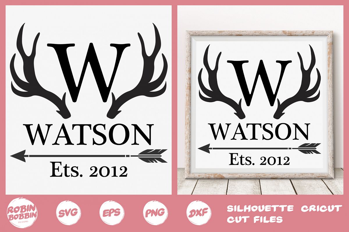 Family SVG, Newlyweds SVG, Deer svg, Personalized Family example image 1