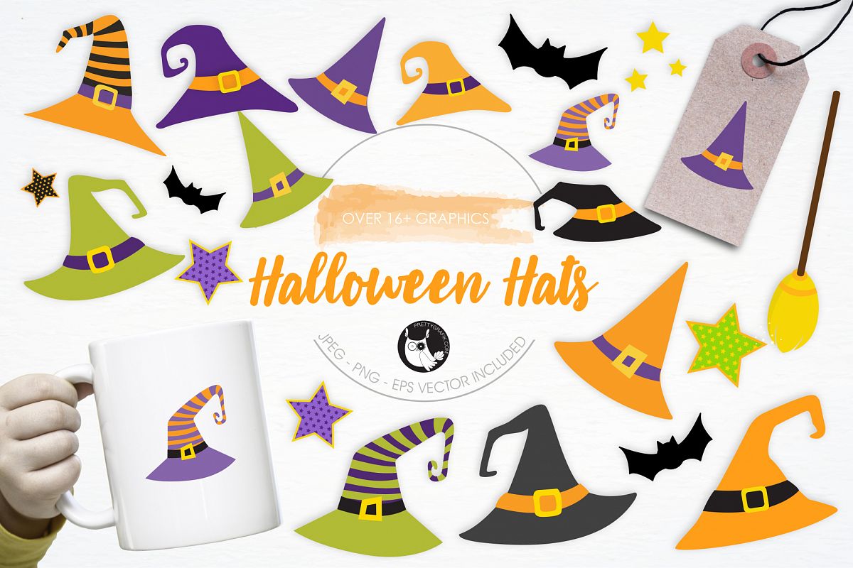 Halloween Hats graphics and illustrations example image 1
