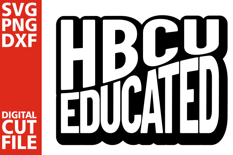 HBCU Educated svg, Black Queen svg, Afro woman, Graduation