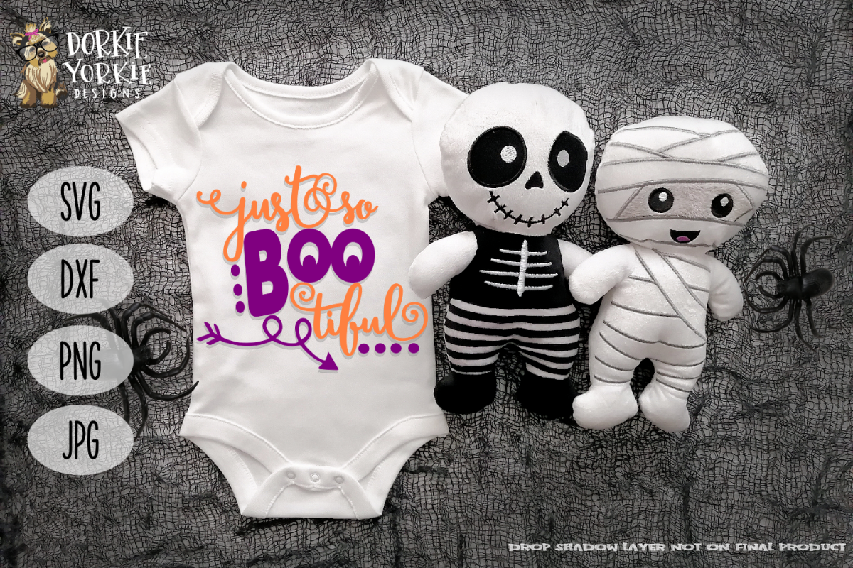 Just so boo tiful - Halloween - arrow- SVG Cut file - kid example image 1