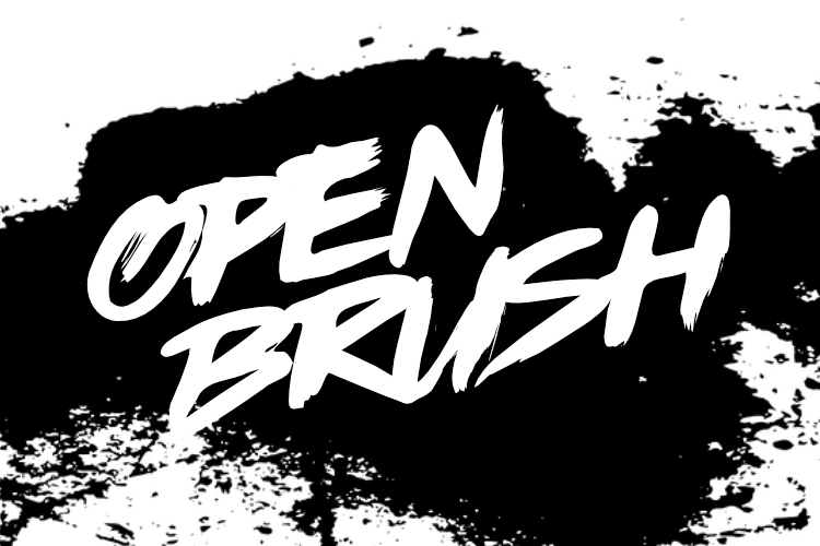 OPENBRUSH TYPEFACE example image 1