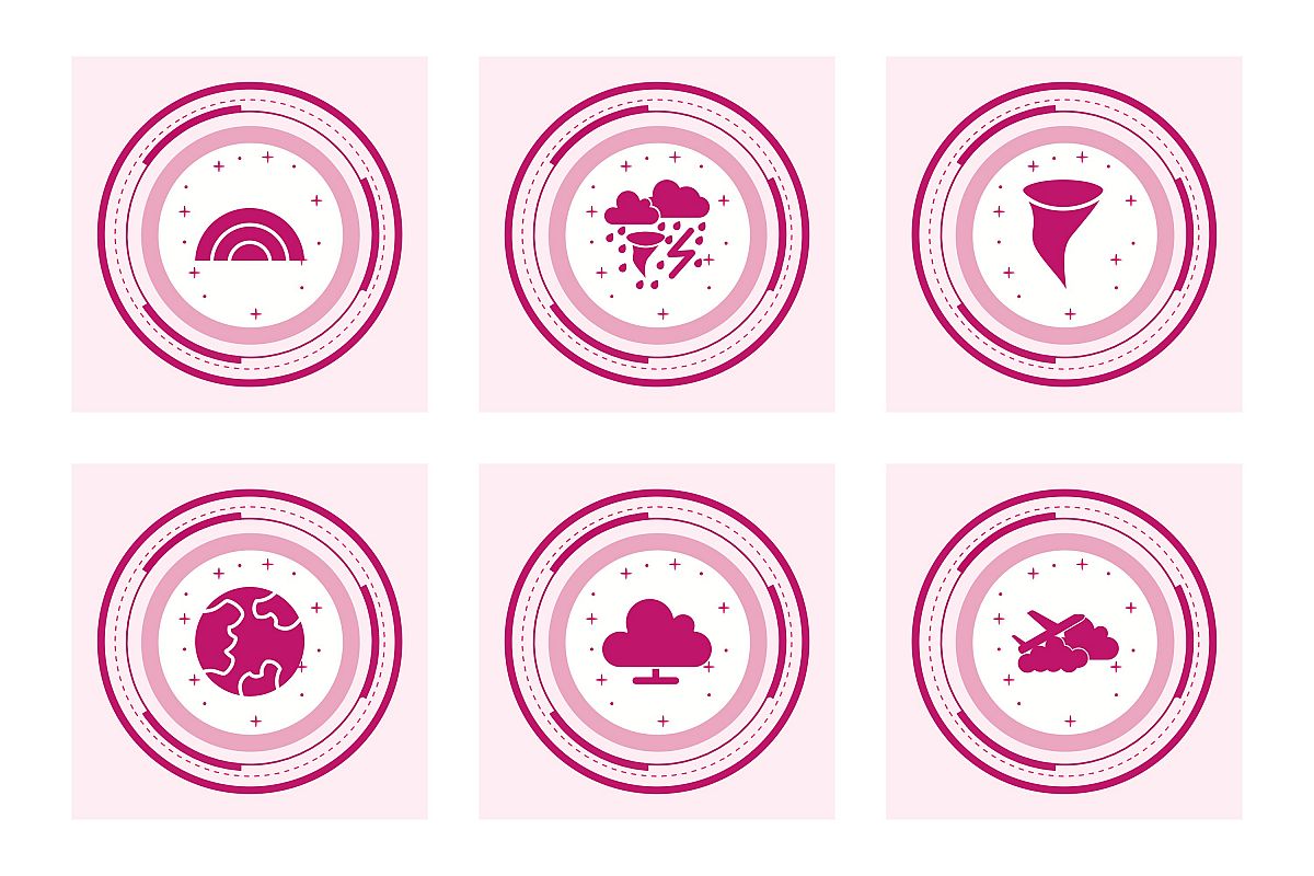 Set Of Weather And Season Icons example image 1