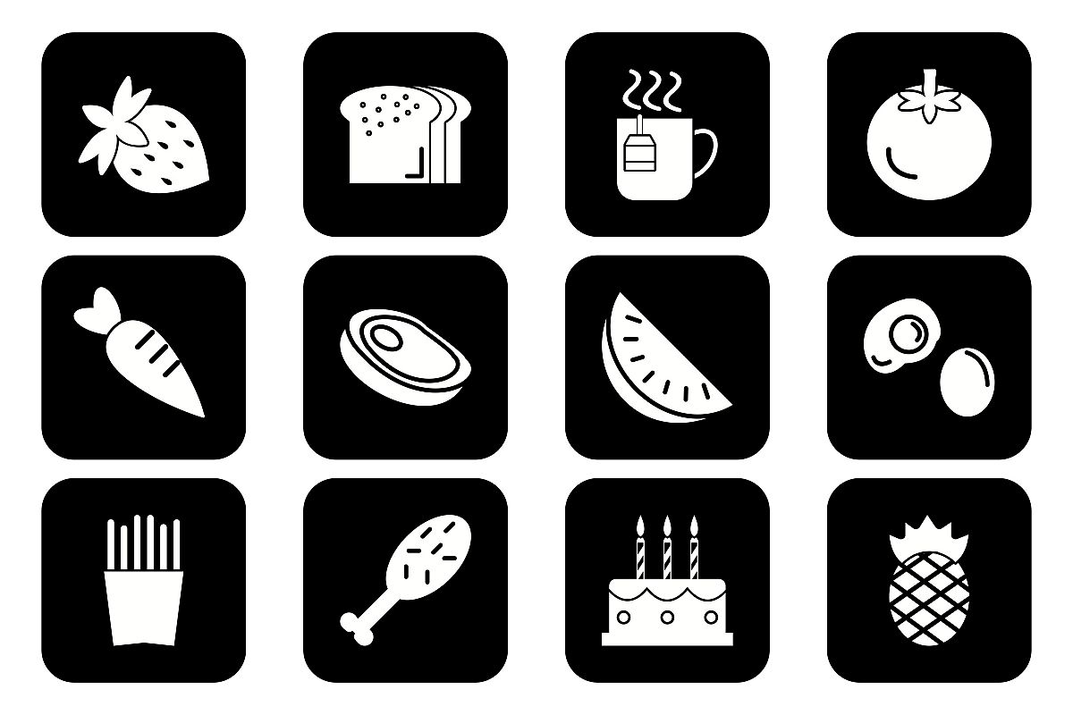 Set Of Food Icons example image 1