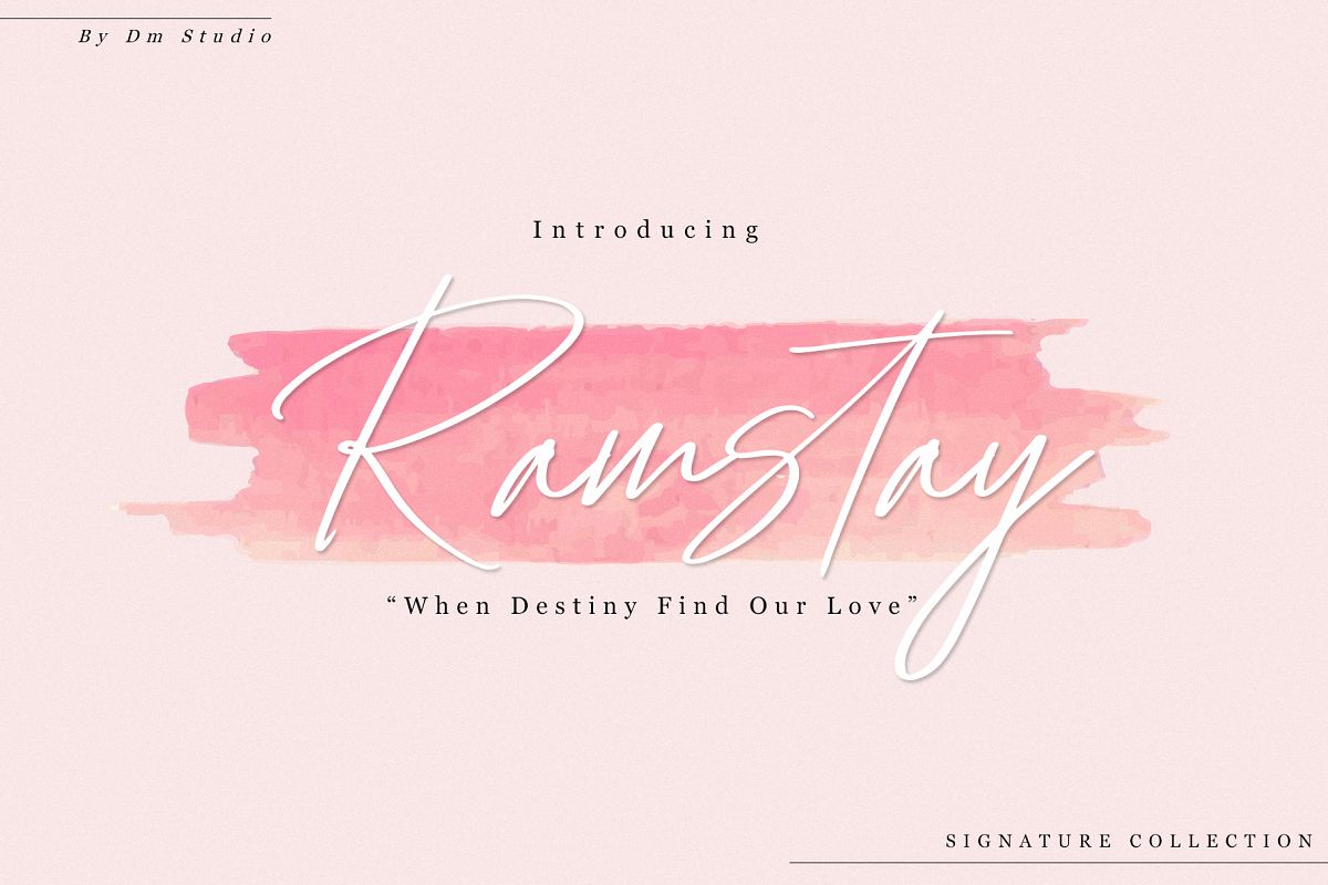Ramstay - Signature Font example image 1
