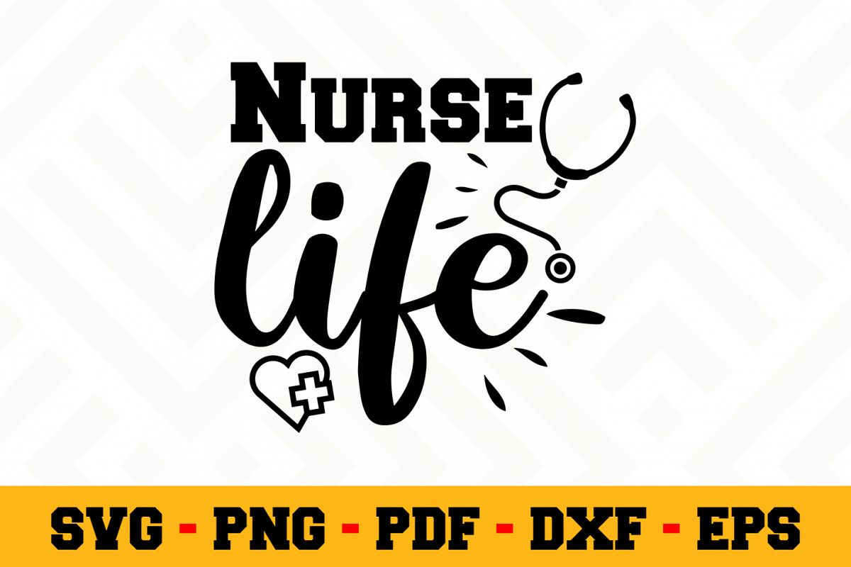 Nurse SVG Design n598 | Nurse SVG Cut File example image 1