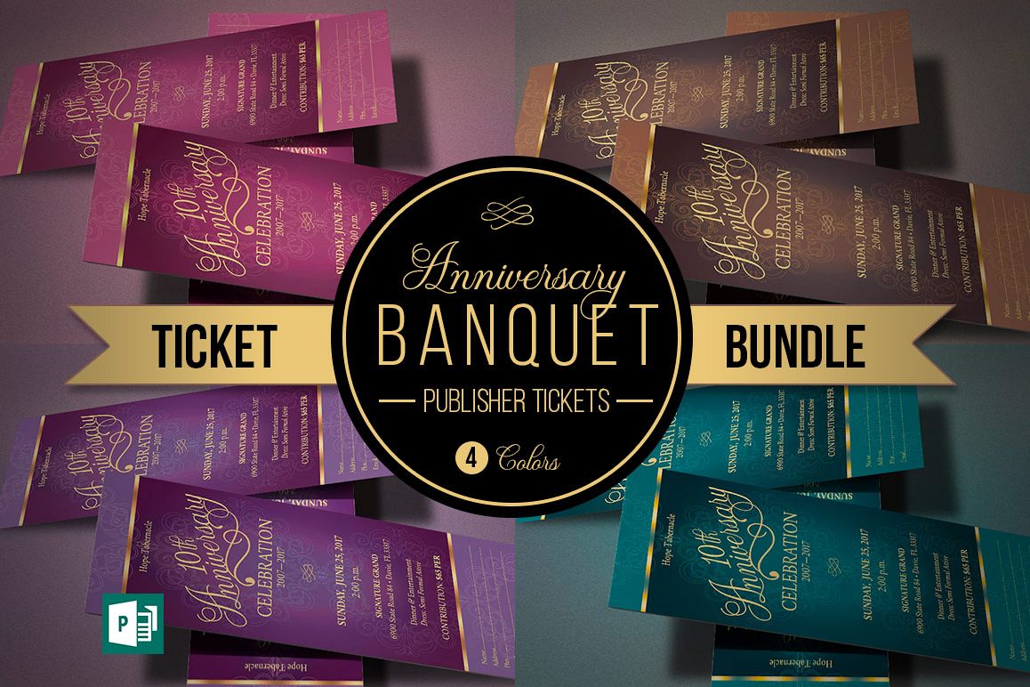 Church Anniversary Publisher Ticket Bundle example image 1