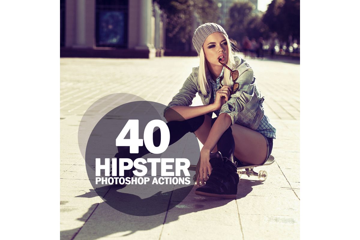 40 Hipster Photoshop Actions Collection (Action for photoshop CS5,CS6,CC) example image 1