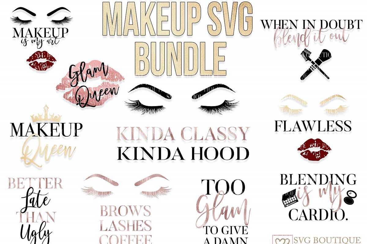 Download Makeup Design Bundle - SVG PNG DFX Cutting Files