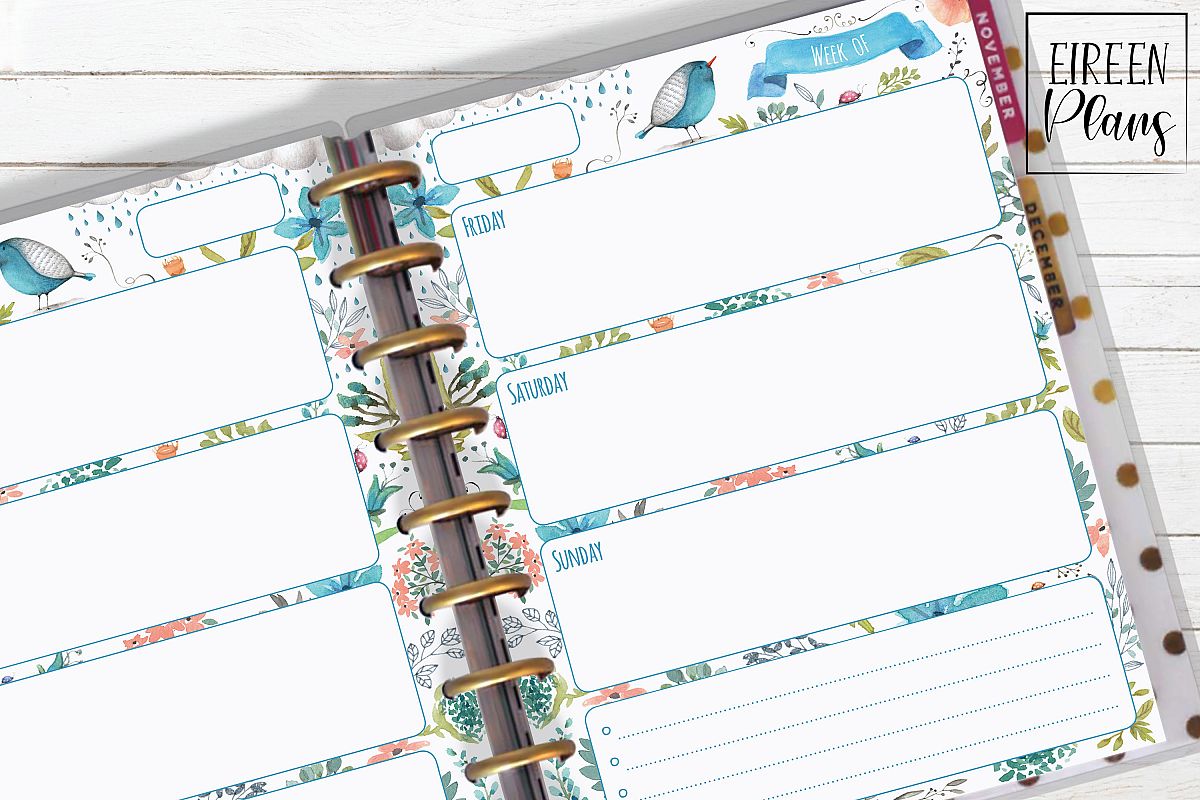 Weekly Printable for Classic Happy Planner example image 1