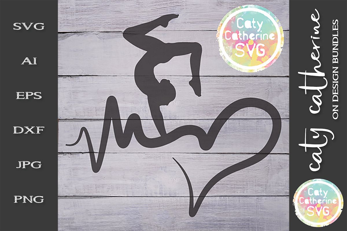 Download Heartbeat Love Heart Gymnastics SVG Cut File (243987 ...