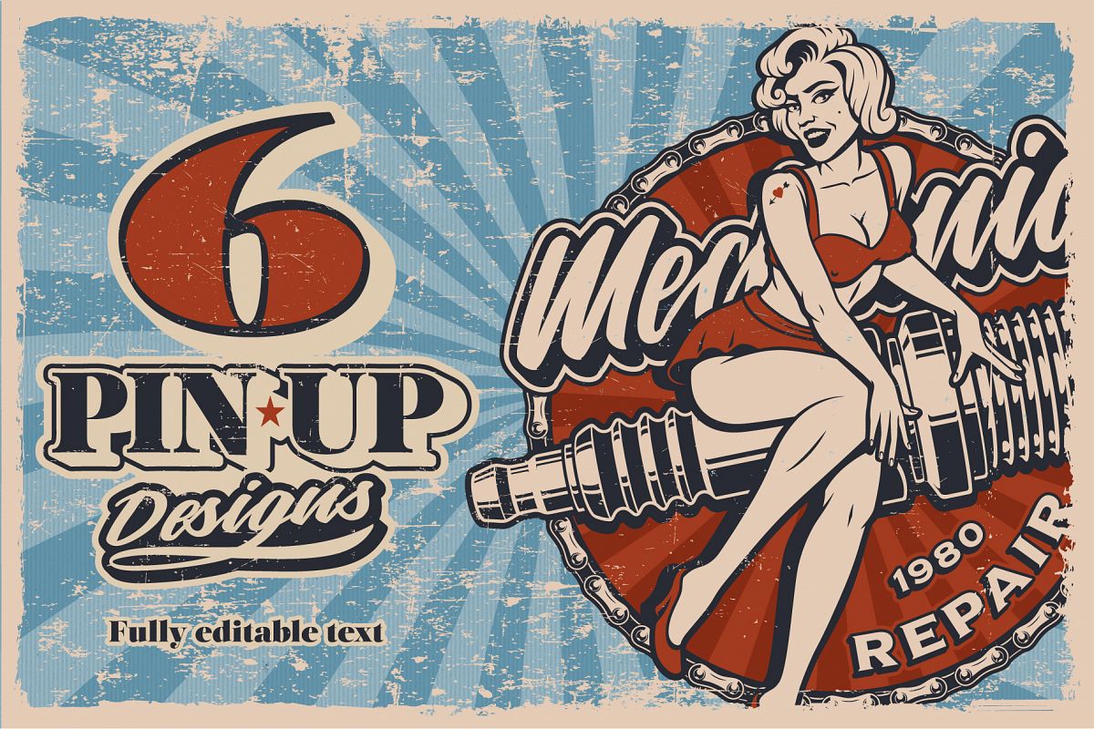 Pin Up Girls Bundle example image 1