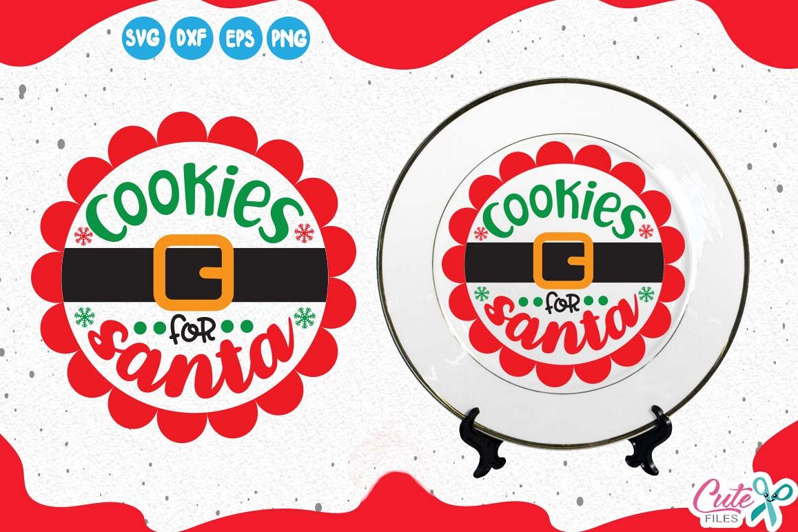 Download Cookies for santa, christmas svg, santa's belt, snowflake (119088) | Cut Files | Design Bundles