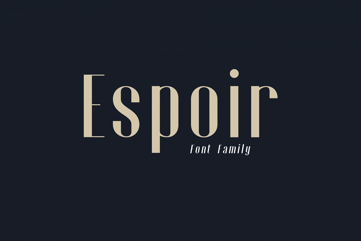 Espoir Font Family example image 1