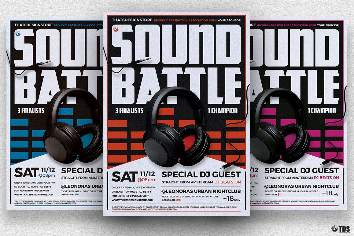 DJ Battle Flyer Template V3 example image 1