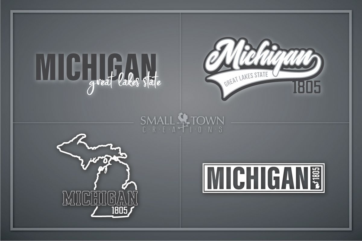 Michigan, Great Lake States - slogan, PRINT, CUT & DESIGN example image 1