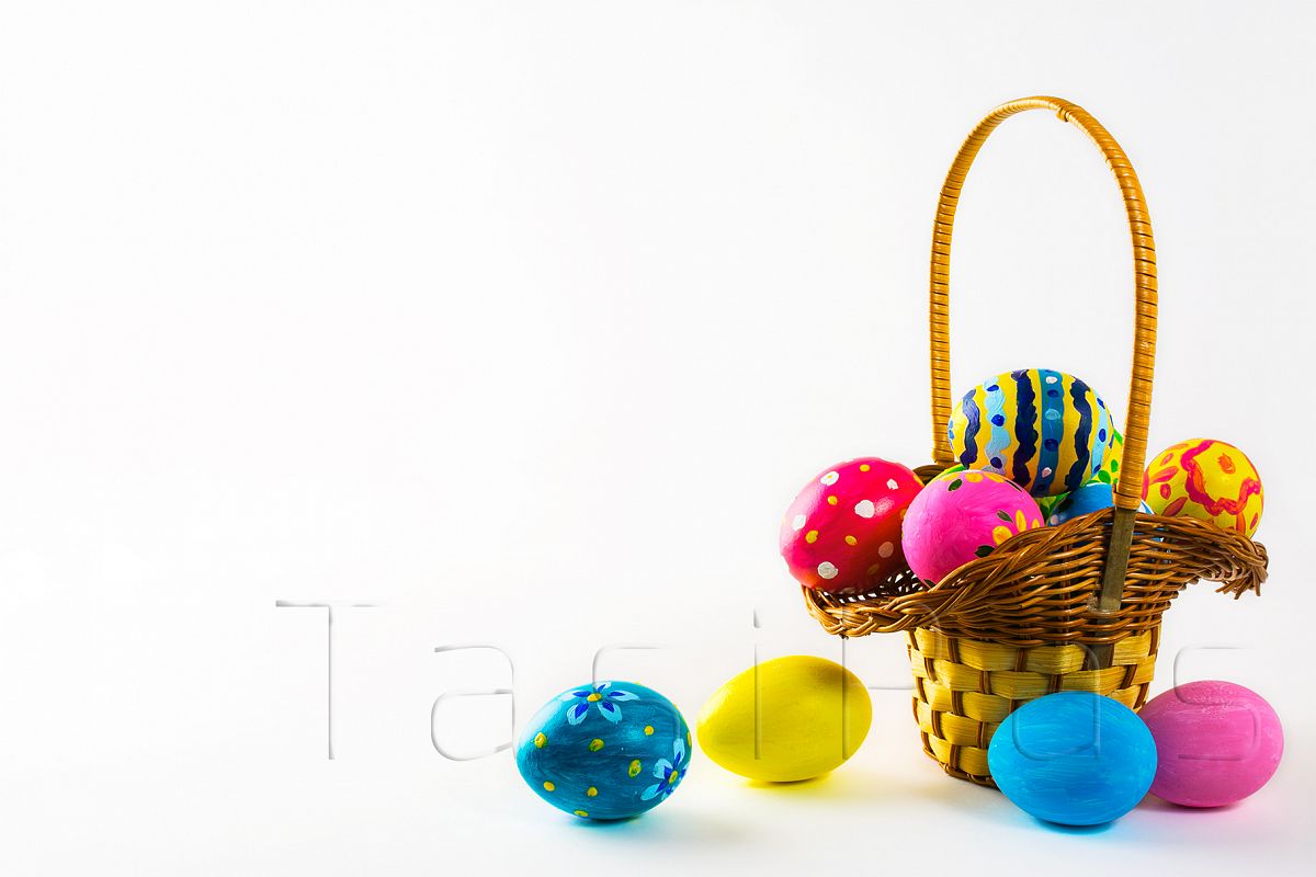 Easter eggs in the basket example image 1