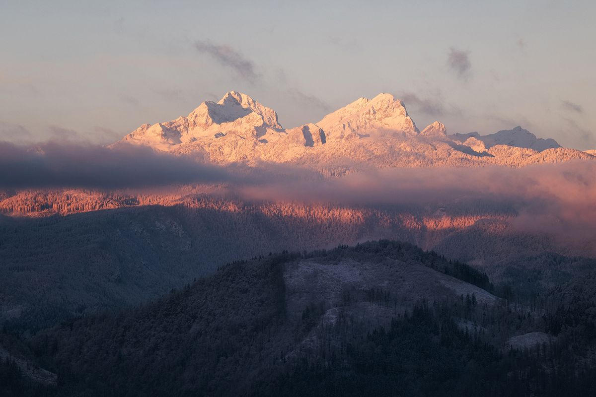 Winter morning in the Julian Alps example image 1