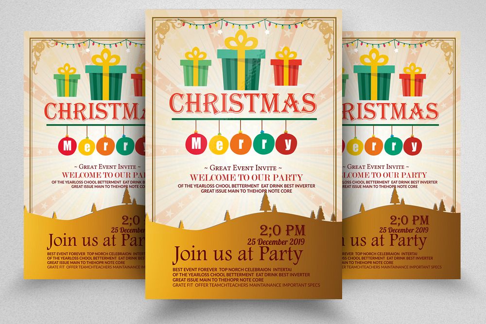 Merry Christmas Flyer Template example image 1