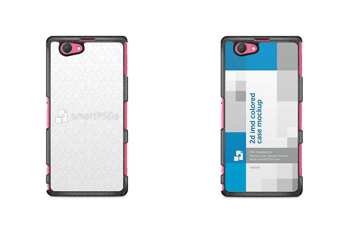 Sony Xperia Z1Compact 2d IMD Colored Mobile Case Design Mockup 2014 example image 1