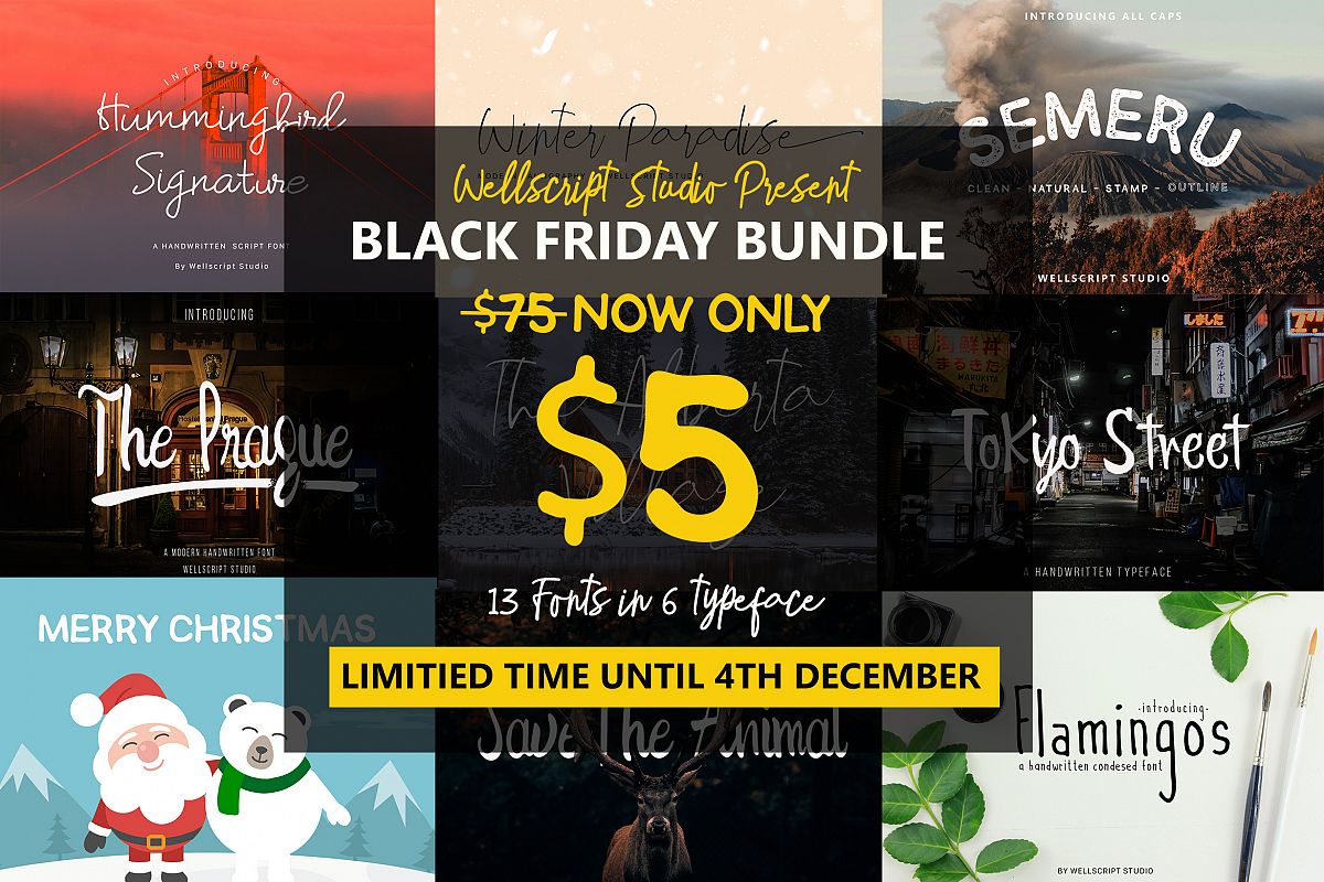 Font Bundles - Special Black Friday example image 1