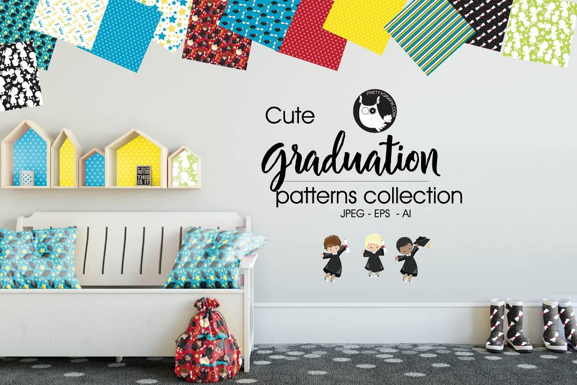 GRADUATION-BAKING , digital papers example image 1