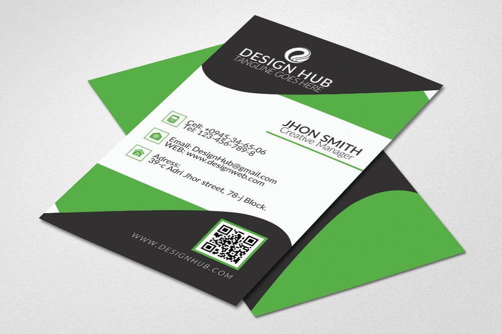 Vertical Business Card Template Vertical Business Card Template Example Image 1
