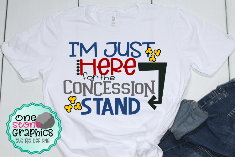 I'm just here for the concession stand svg,baseball svg example image 1