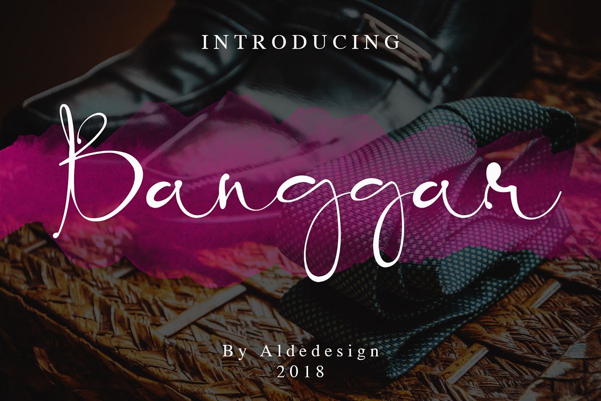 Banggar Signature Font example image 1