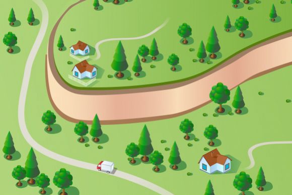 Vector Landscape city example image 1