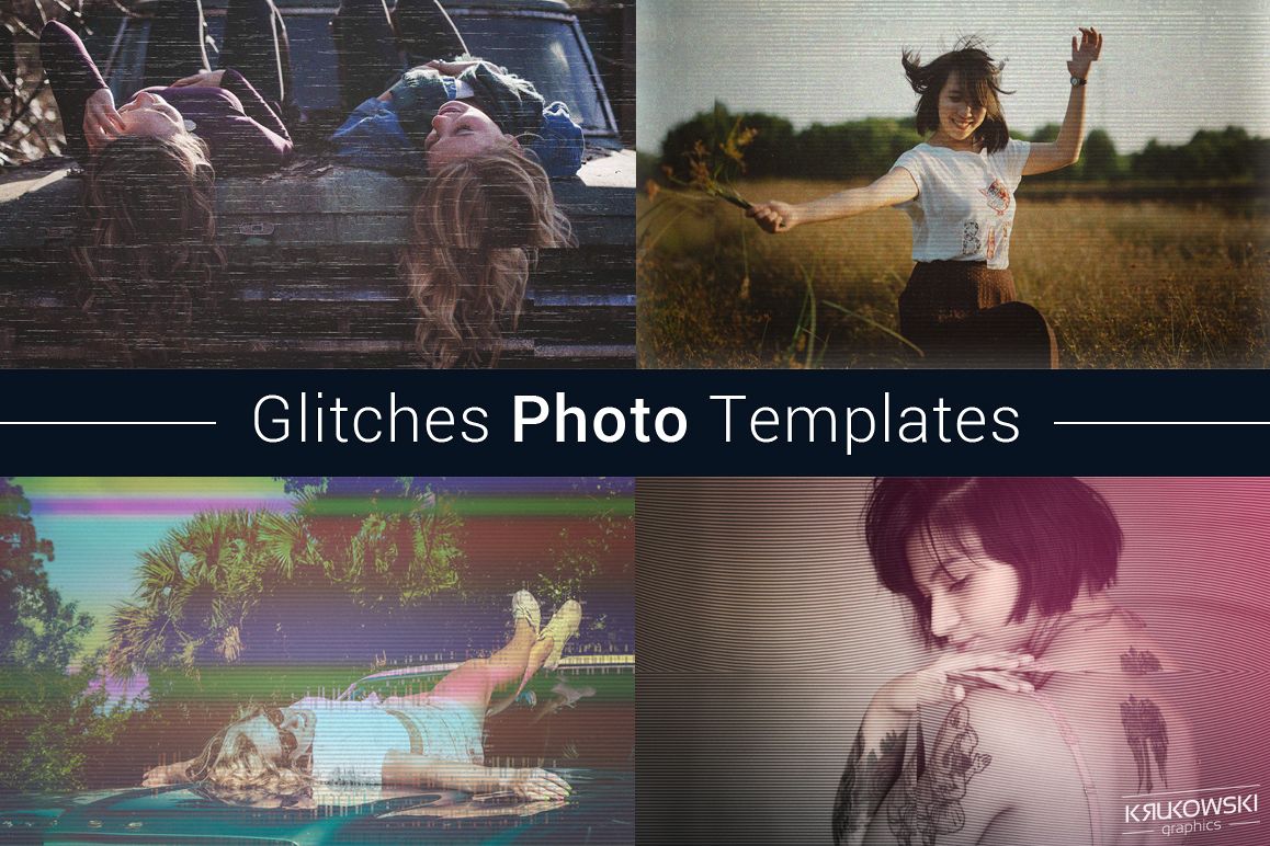 Glitches Photo Templates example image 1