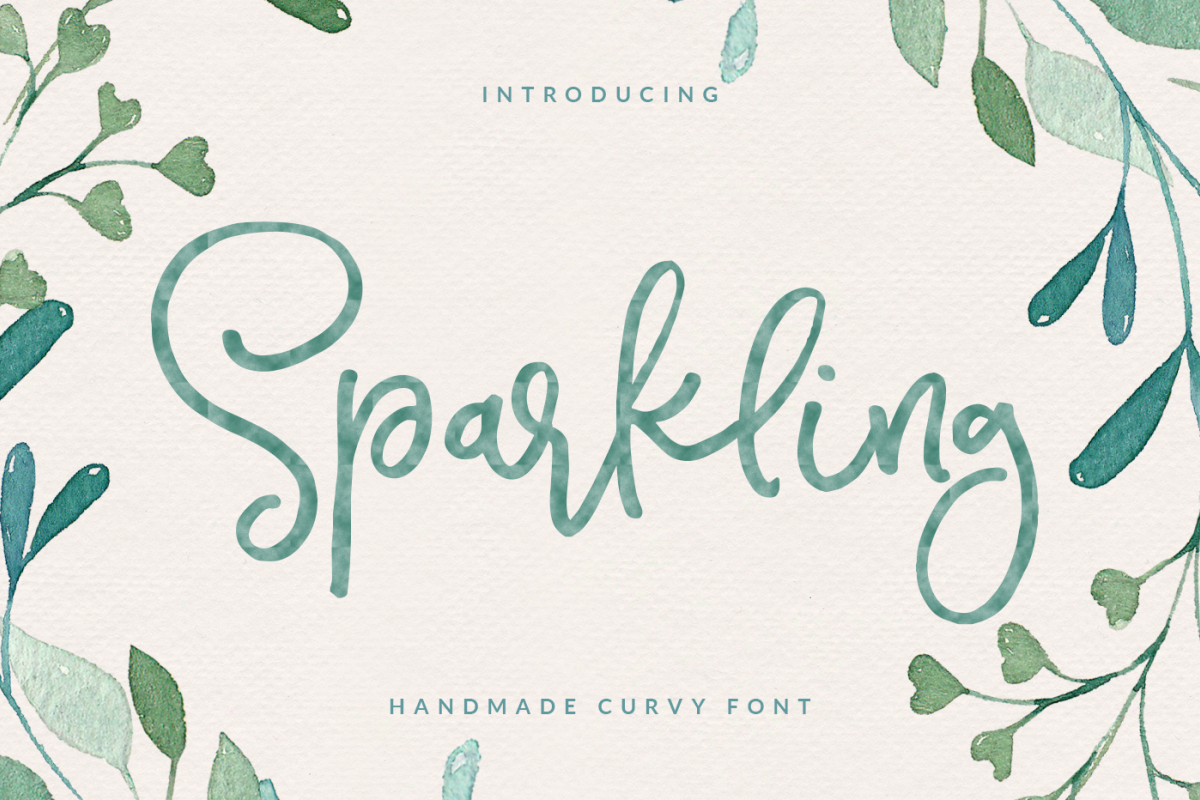 Sparkling Script Font example image 1