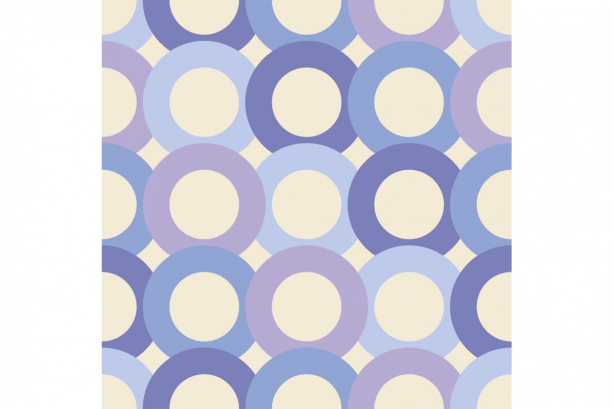 Seamless vector decorative background with rings. Print. Cloth design, wallpaper. example image 1