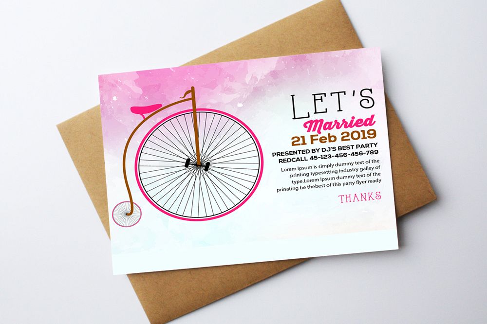 Wedding Invitation Card Template example image 1
