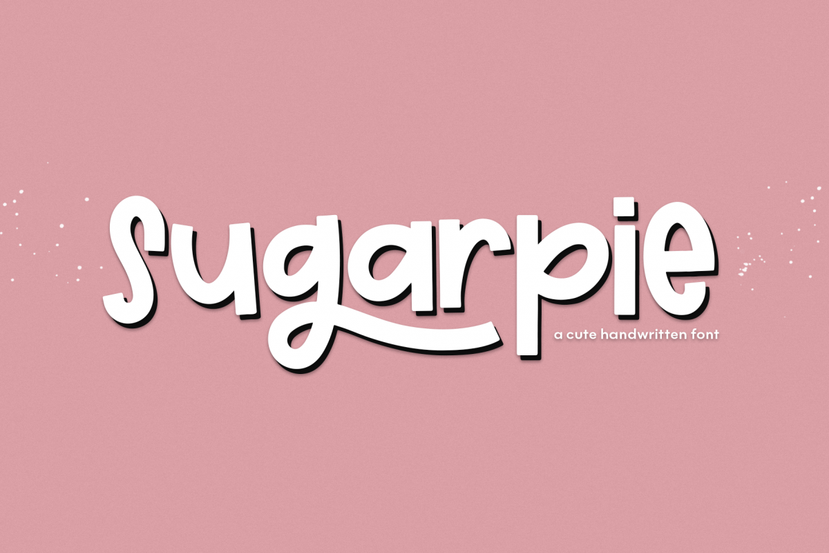 Sugarpie - A Quirky & Chunky Handwritten Font example image 1