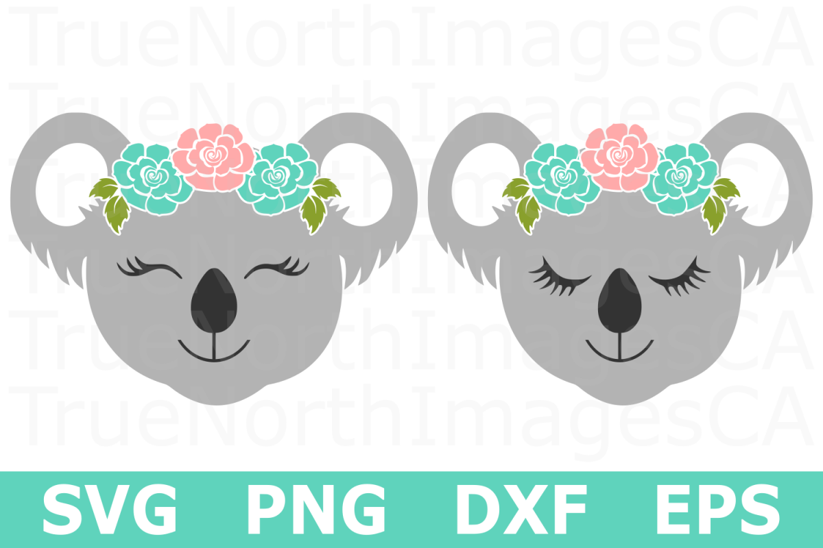 Download Koala Faces - An Animal SVG Cut File (217325) | Cut Files ...