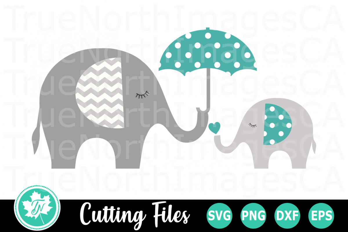 Download Mom and Baby Elephant - An Animal SVG Cut File (249746) | Cut Files | Design Bundles