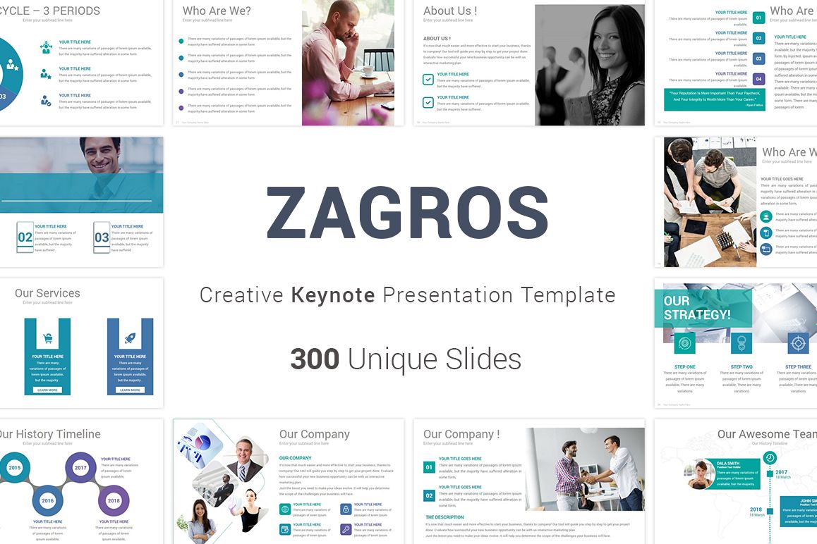Zagros Keynote Template example image 1
