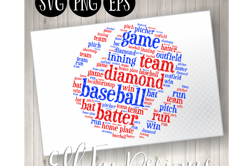 Baseball Word Art example image 1