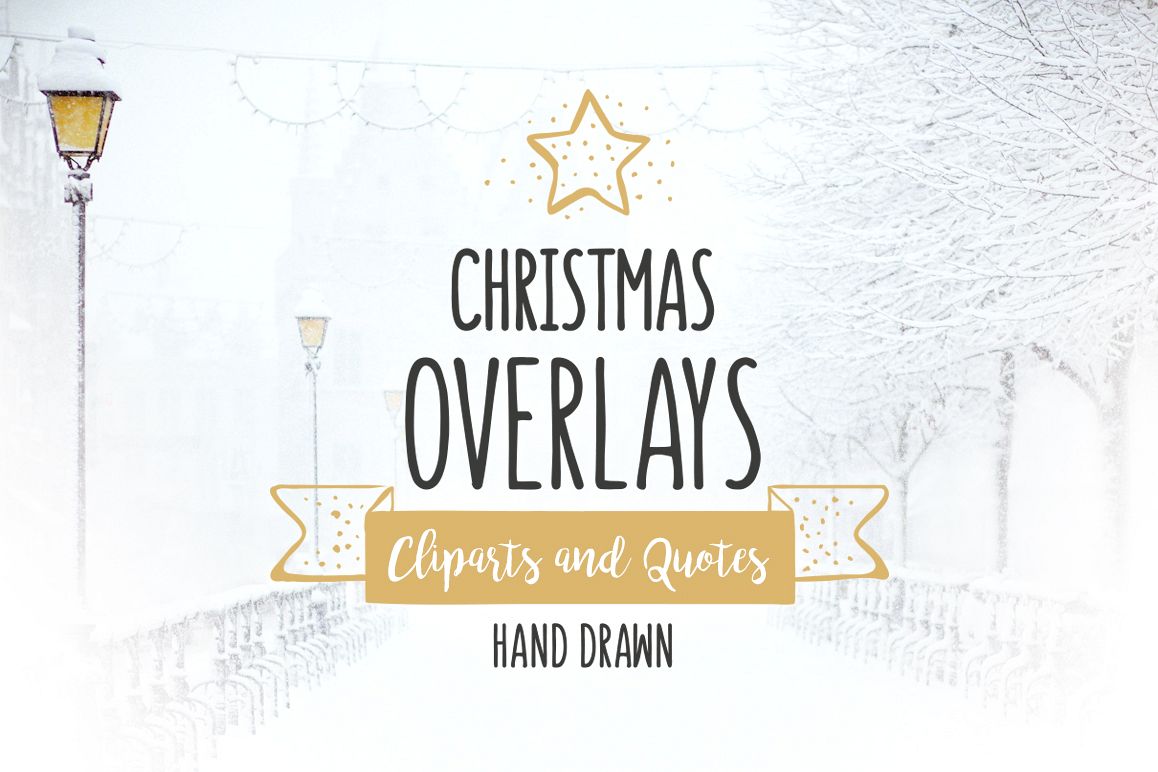 Christmas Overlays – Vector Set example image 1