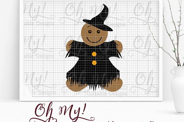 Gingerbread Witch- SVG Cutting File example image 1
