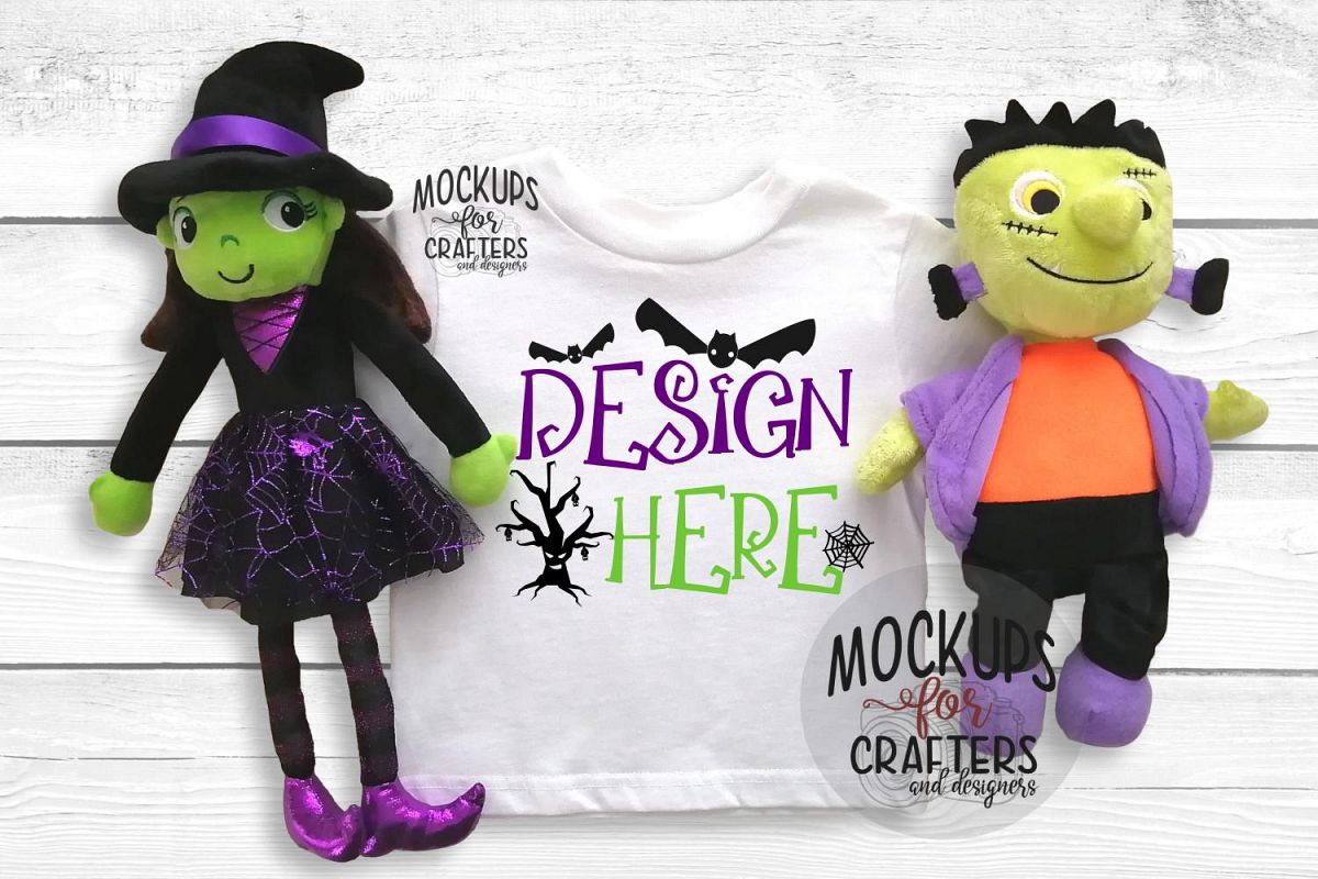Halloween T-Shirt Mock-Up - Dollarama stuffie example image 1